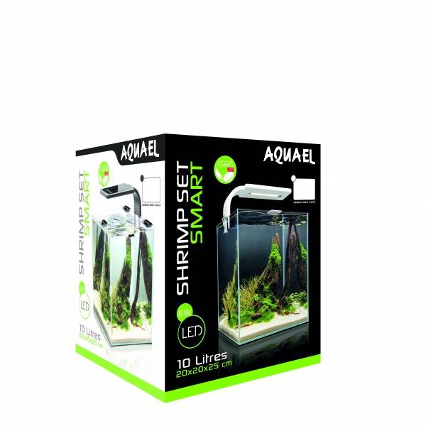 AQUAEL SHRIMP SET SMART D&N 10 CZARNA LAMPKA