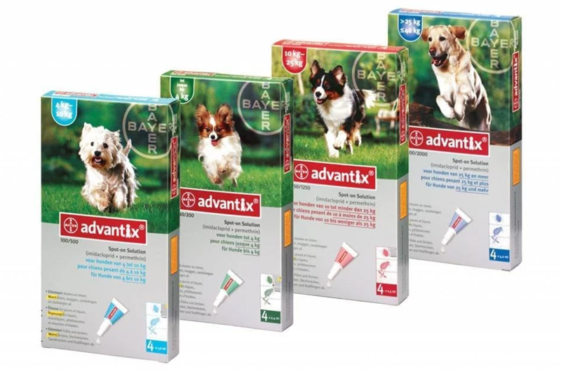 MED ADVANTIX KROPLE 1ML 4-10KG