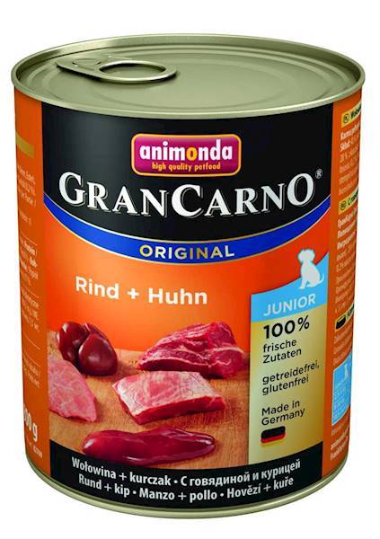 AN GRANCARNO 800G JUNIOR WOŁOWINA +KURA
