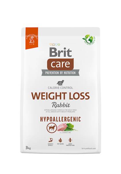 BRIT CARE 3KG ADULT WEIGHT LOSS RABBIT HYPO