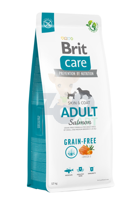 BRIT CARE 12KG GRAIN FREE ADULT S/M SALMON