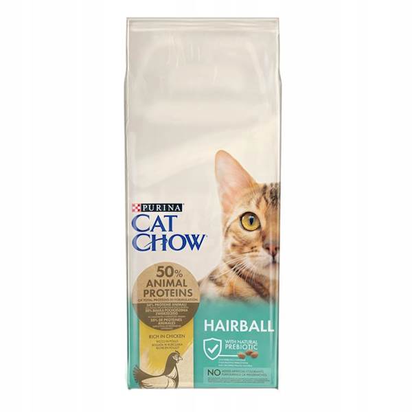 PURINA CAT CHOW 15KG HAIRB.CONT CHICKEN