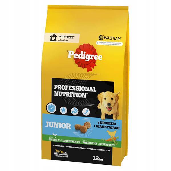 PEDIGREE JUNIOR 12KG ŚREDNIE I DUŻE RASY