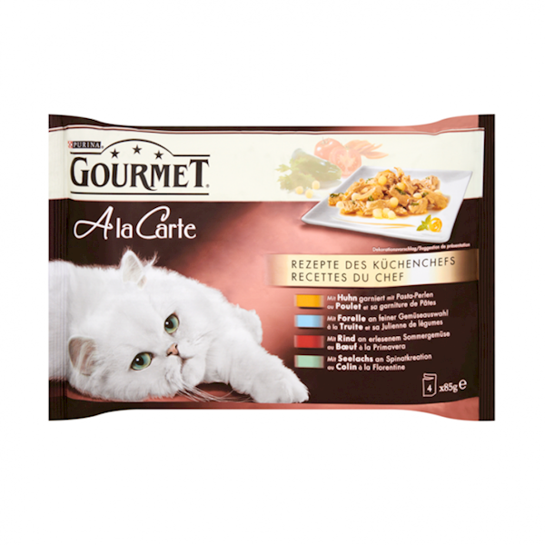 GOURMET ALA CARTE 4X85G MIX SASZETKA 