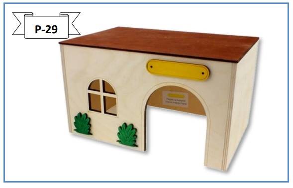 PINO DOMEK DLA ŚWINKI, DUŻY PŁASKI