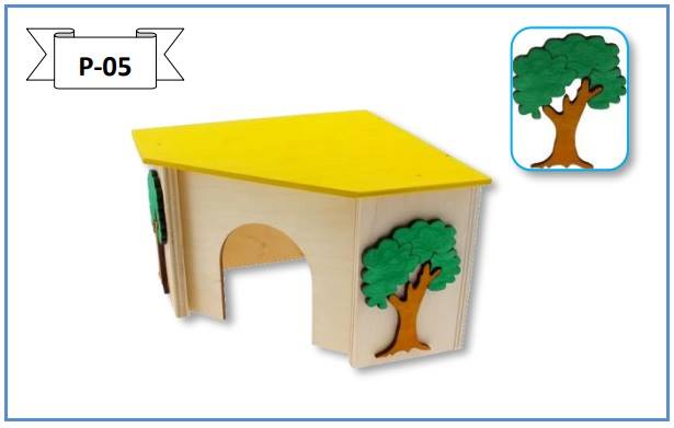 PINO DOMEK NAROŻNY 16x16x10,5CM