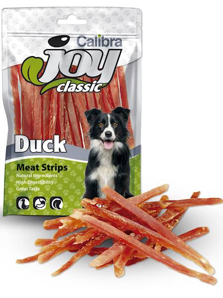 MED CALIBRA JOY DOG 80G DUCK STRIPES