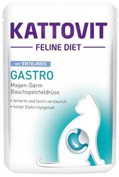 ZG KATTOVIT 85G GASTRO KACZKA RYŻ DIETA DLA KOTÓW