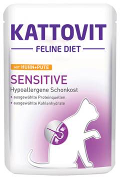 ZG KATTOVIT 85G SENSITIVE KURCZAK INDYK DIETA DLA