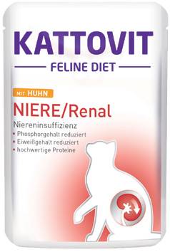 ZG KATTOVIT 85G NIERE/RENAL KURCZAK DIETA DLA KOTÓ