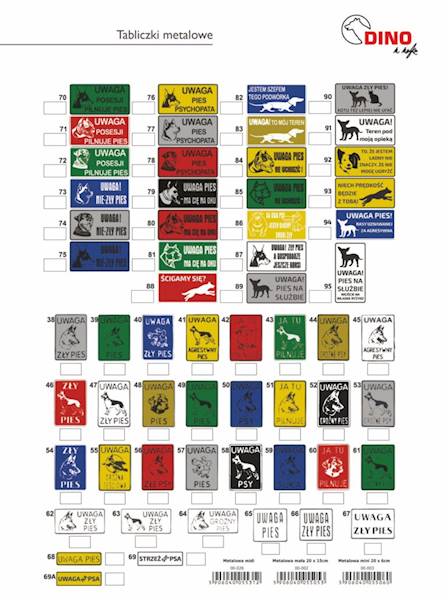 DINO TABLICZKA MET. MAŁA 
