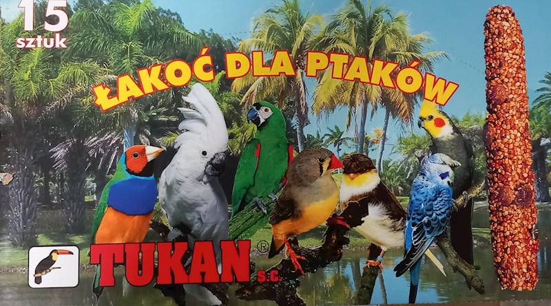 TUKAN BOMBONIERKA DLA PTAKÓW 15x2SZT