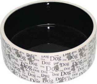 YARRO MISKA CERAMICZNA Z napisem DOG - 19,5x7,5CM