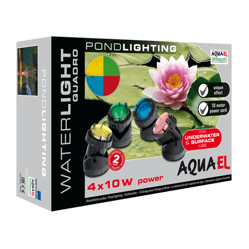 AQUAEL LAMPA PODWODNA 4x10W WATERLIGHT QUADRO