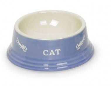 NB MISKA CERAM. KOT 14x4,8 BŁĘKIT/BEŻ