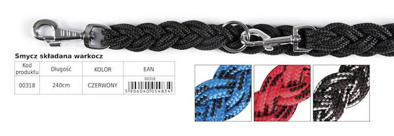 DINO SMYCZ SZNUREK SKŁ. WARKOCZ KOLOR MIX