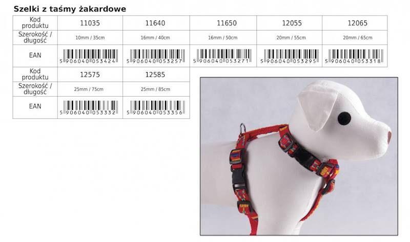 DINO SZELKI TAŚMA 25MM/85CM ŻAKARDOWE