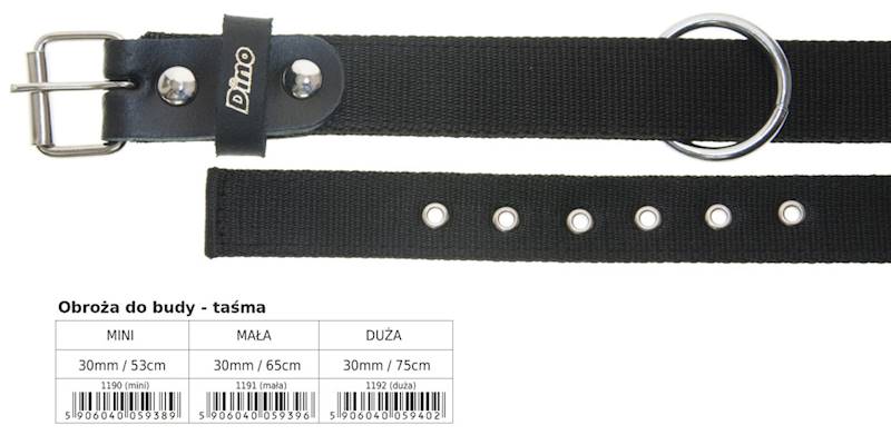 DINO OBROŻA DO BUDY TAŚMA  MINI 30mm/53cm 