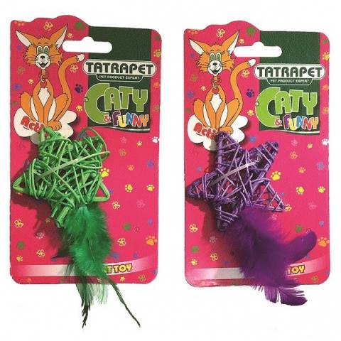 TAT GWIAZDKA Z PIÓRKIEM 7CM