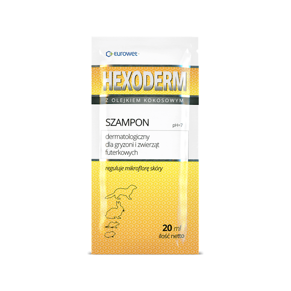 EUROWET HEXODERM 20ML SZAMPON DLA GRYZONI saszetka