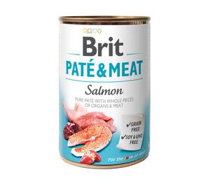BRIT PATE & MEAT SALMON 400G 