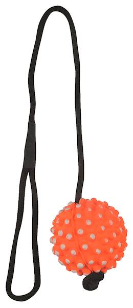 TAT Piłka lana guma 7cm+kolce+sznur