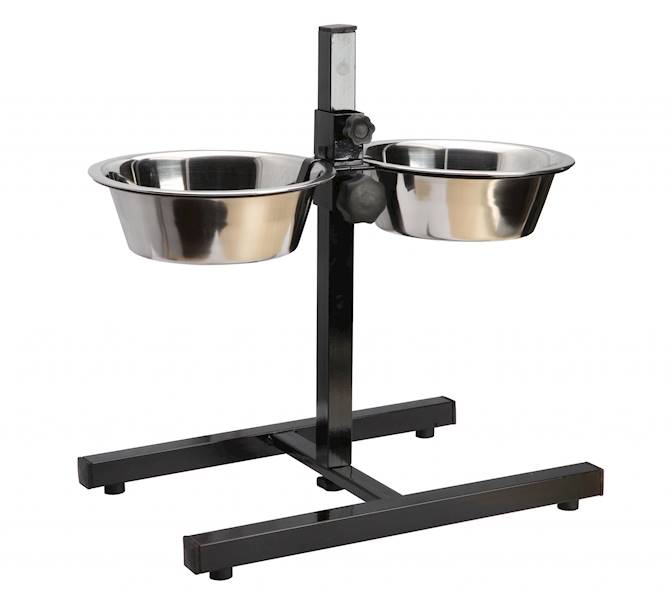 ZG STOJAK REGUL.+MISKI 28CM 4,7L