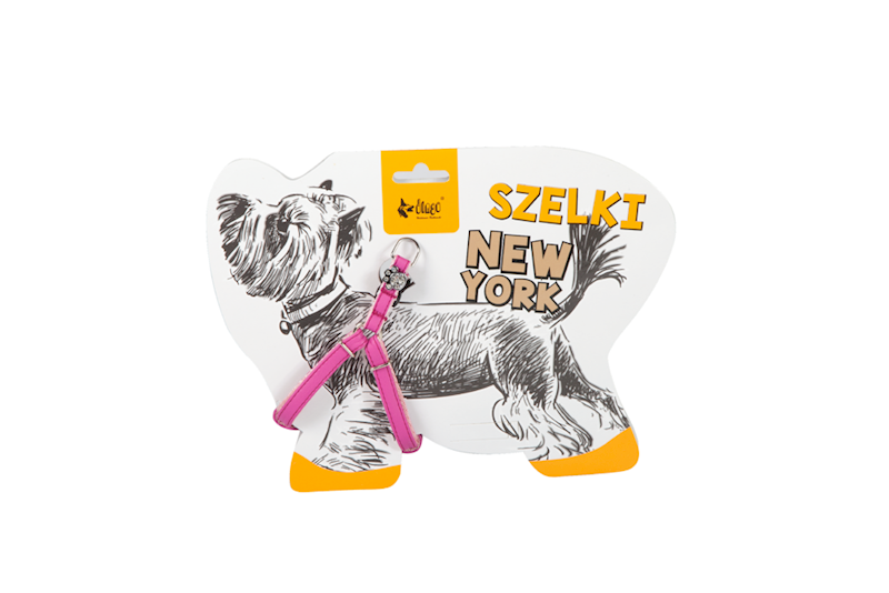 DG SZELKI DLA YORKA 'NEW YORK'  RÓŻOWE