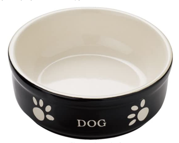 NB MISKA CERAMICZNA 12CM CZARNA PIES