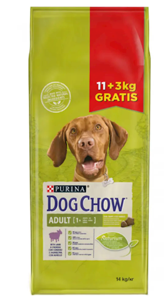 PURINA DOG CHOW L&R 11KG + 3KG