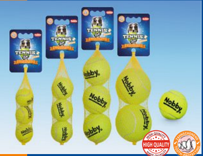 NB TENIS BALL Z DZWIĘKIEM XS 4CM 3SZT