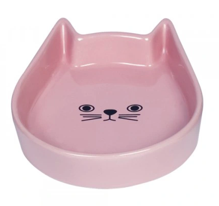 NB MISKA CERAMICZNA KITTY FACE 13x16x3 RÓŻOWY