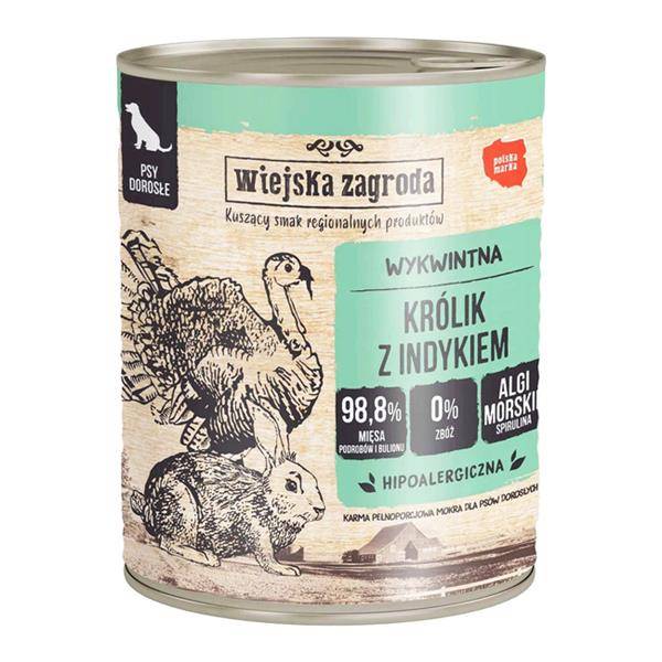 WIEJSKA ZAGRODA 800G INDYKIEM Z KRÓLIKIEM