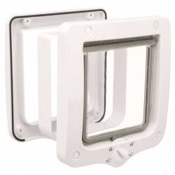 TX DRZWI DLA KOTA 4-WAY Z TUNELEM 20X22CM  BIAŁE
