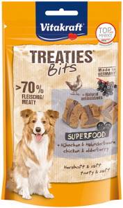 V TREATIES BITS SUPERFOOD CZARNY BEZ 100G