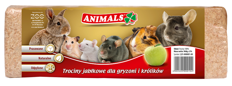 ZF TROCINY PRAS. JABŁKOWE 960G