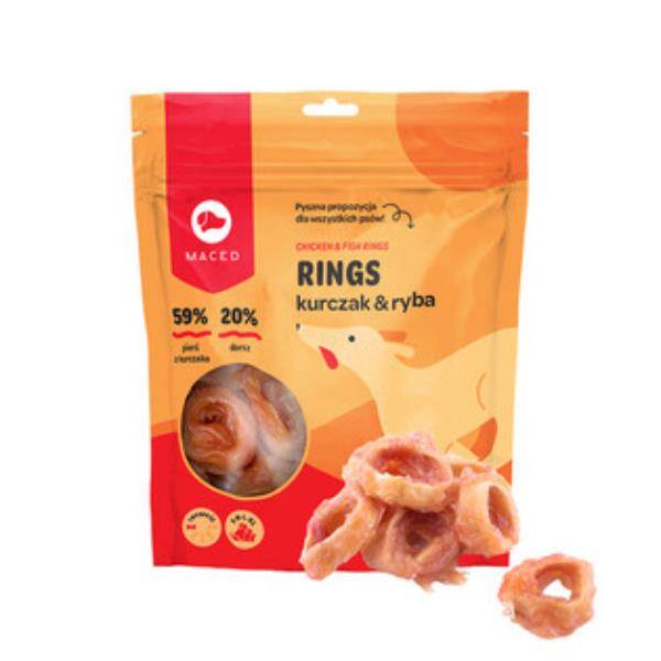 MACED PIERŚCIENIE KURCZAK Z RYBĄ 500G