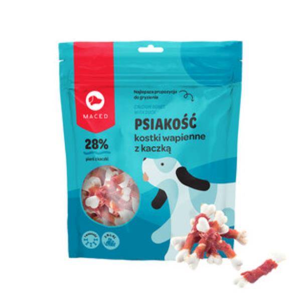 MACED KOSTKI Z WAPNIEM I MIĘSEM KACZKI 500G