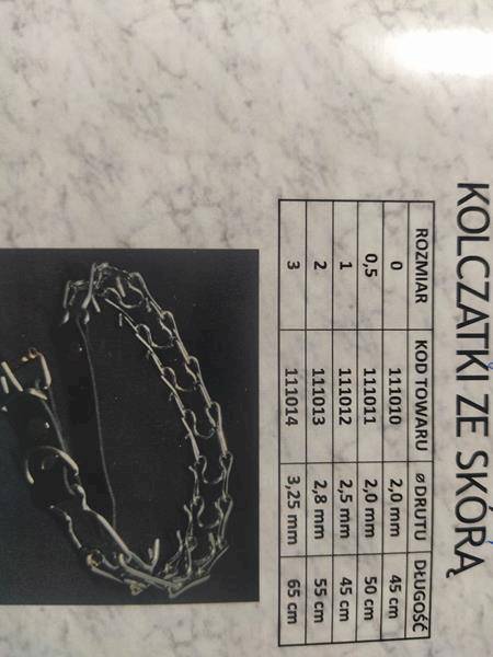 MA KOLCZATKA CHROM ZAP. ZE SKÓRĄ NR 1 52CM/2,5MM