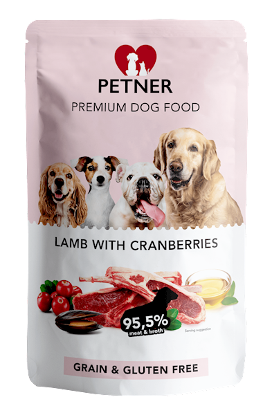 ZF PETNER 500G SASZETKA JAGNIE Z ŻURAWINĄ