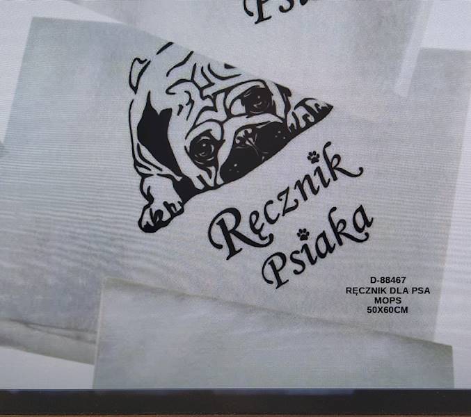 DE RĘCZNIK DLA PSA 50x60 MOPS