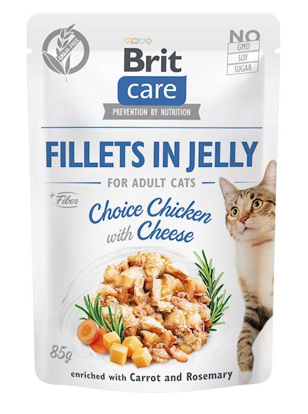 BRIT CARE CAT 85G FJ  KURCZAK SER POUCH 563