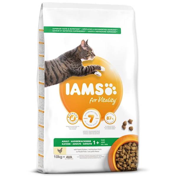 IAMS CAT 10KG ADULT CHICKEN