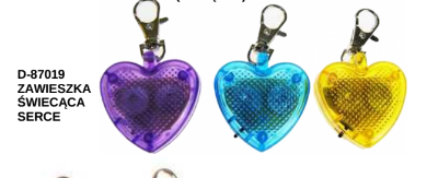 DELFIN ZAWIESZKA ŚWIECĄCA SERCE 