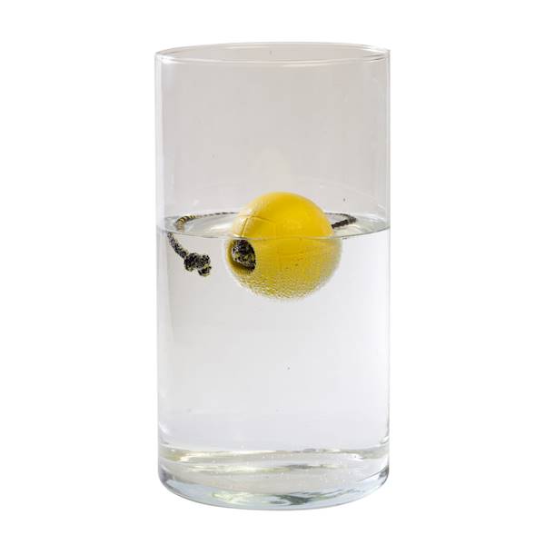 DG PIŁKA BIBI 70MM DO TRENINGU Z RĄCZKĄ 30CM ŻÓŁTY