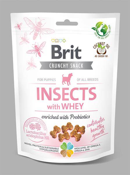 BRIT CARE DOG CRUNCHY CRACKER PUPPY INSECT 200g 