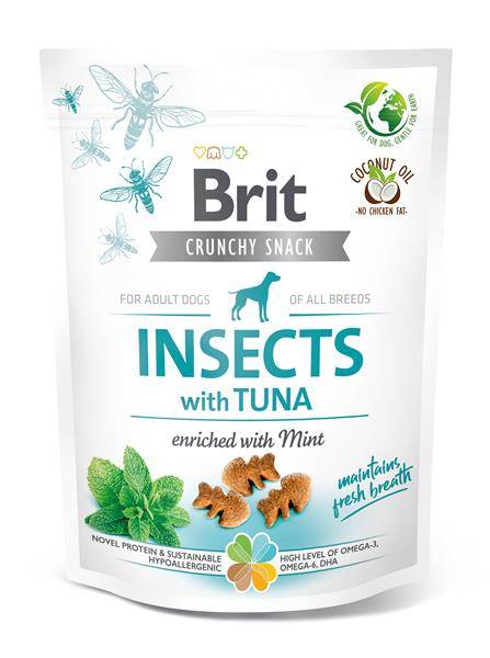 BRIT CARE DOG CRUNCHY CRACKER INSECT & TUNA 200g 