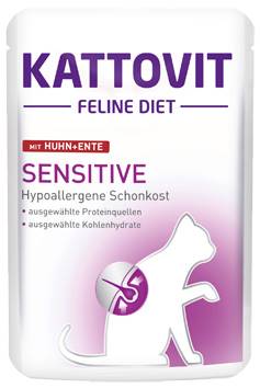 ZG KATTOVIT 85G SENSITIVE KURCZAK+KACZKA DIETA DLA