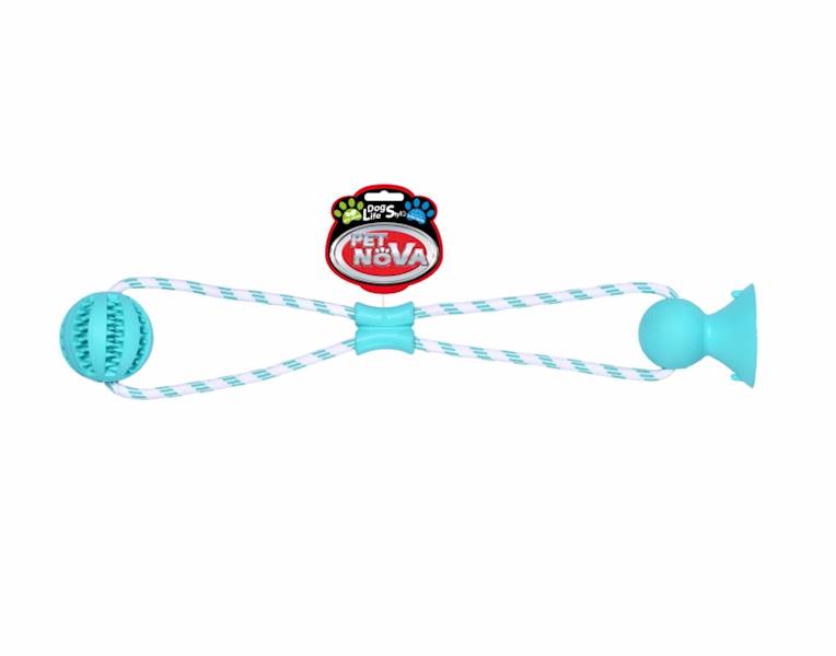 EU PIŁKA DENTAL Z PRZYSSAWKĄ 7CM