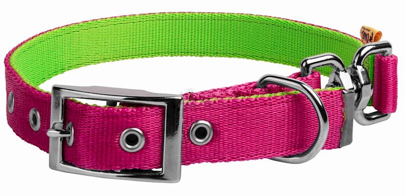 DG OBROŻA DWUSTR. 2,5/65CM (43-53CM) RÓŻ-ZIEL.